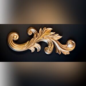 Blackened Teeth Wall Filigree (1) Art Goth Baroque Hollywood Regency